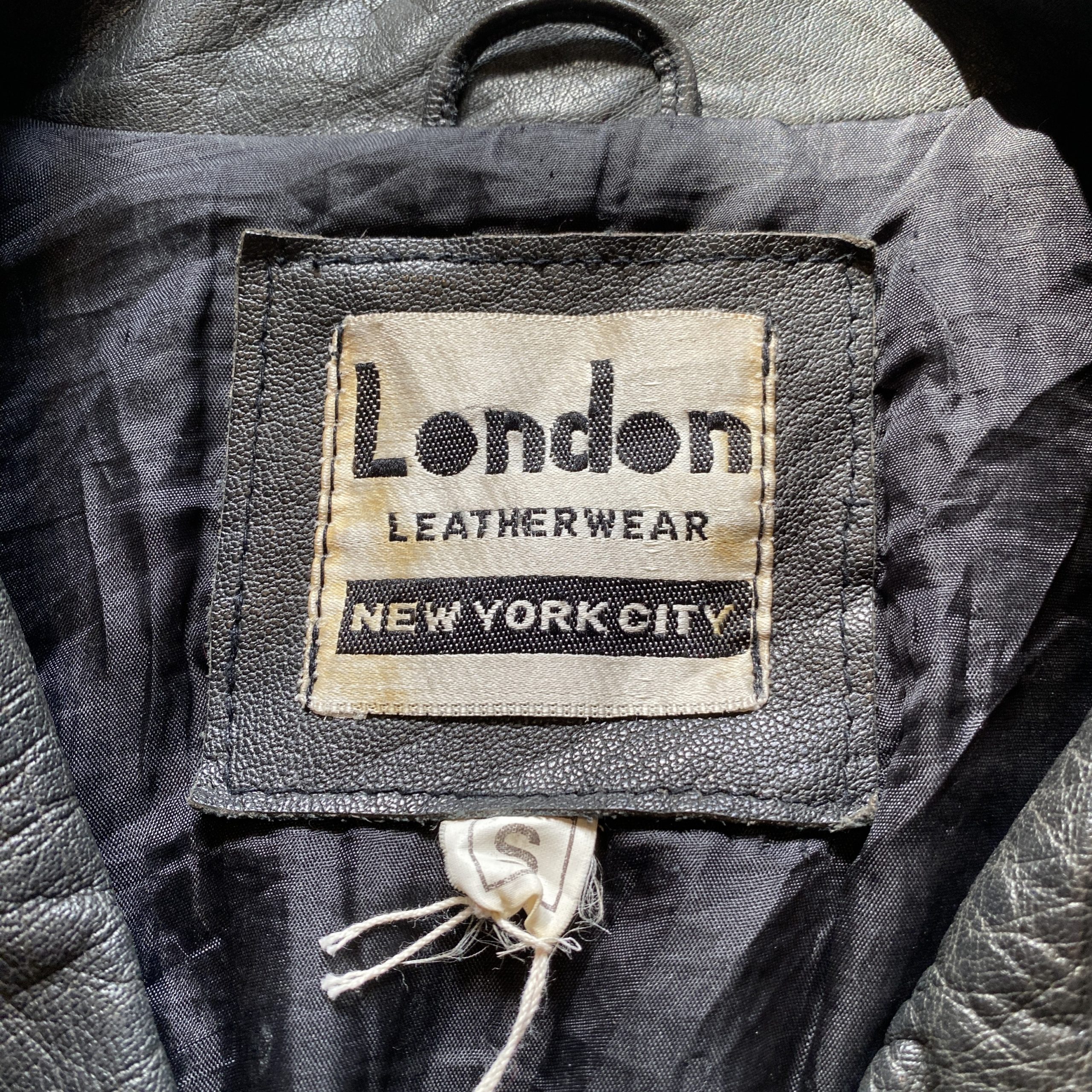 1980's London leather wear ライダースジャケット-