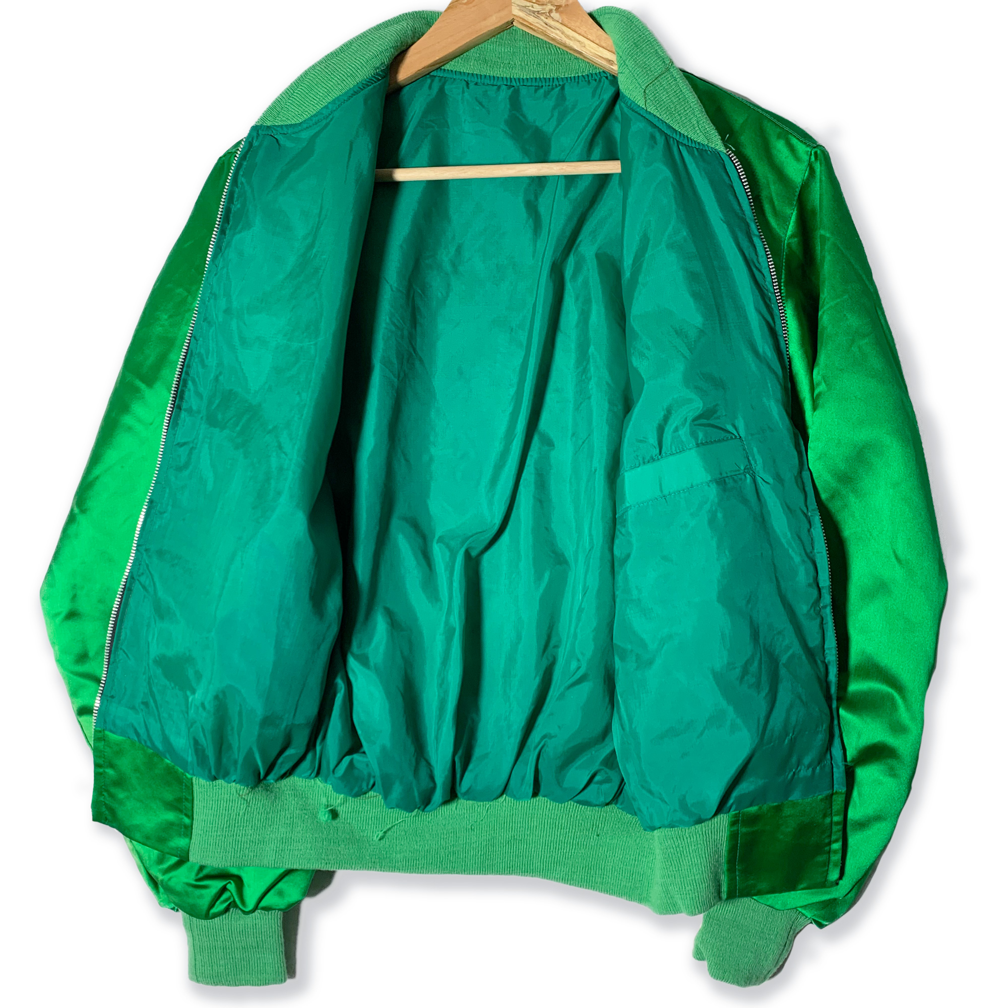 70's KOREA スーベニアジャケット 緑 – サニーコレクション
