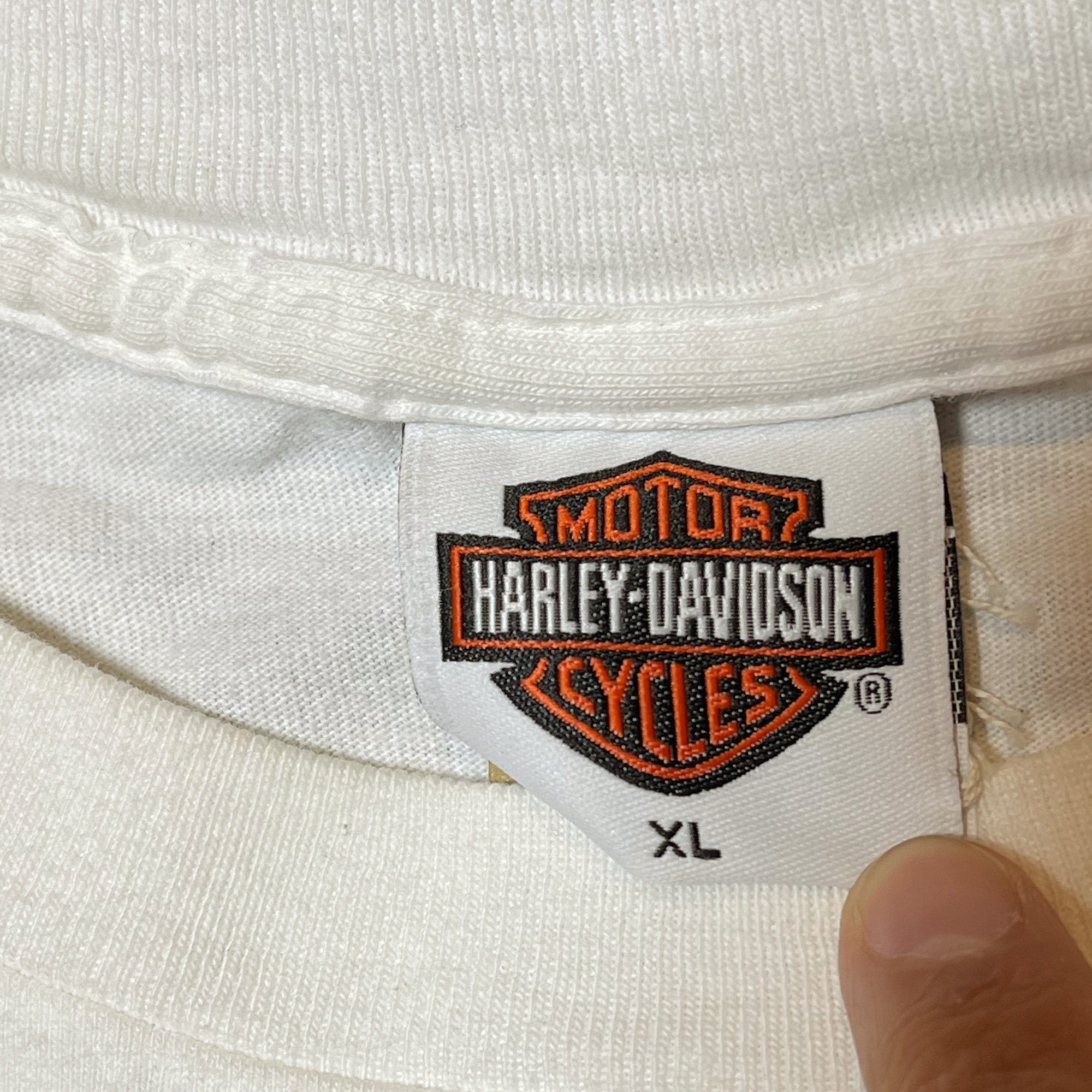 2000's HARLEY-DAVIDSON シールドロゴ ロングスリーブ ポケットTシャツ 